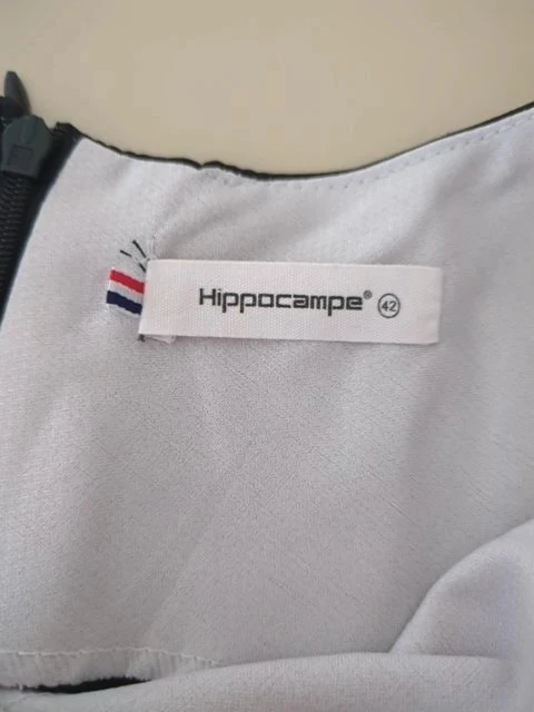 Zomerjurk Hippocampe - Fr 42 - Wit - Klaproos – photo 4